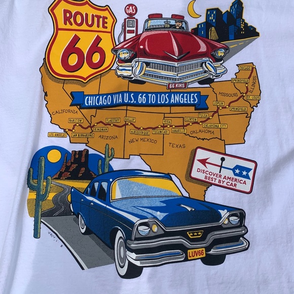 VINTAGE Route 66 tee shirt! - Picture 2 of 2